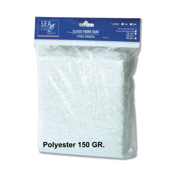 Polyester Fiber Mat 150Gr. 1Mp, Sea-Line