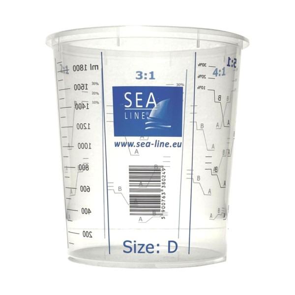 Set 10 Bucati Pahare Mixare 2000ml Sea-Line