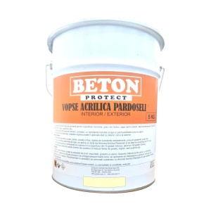 Vopsea Beton Exterior, Crem, Beton Protect, 5 Litri