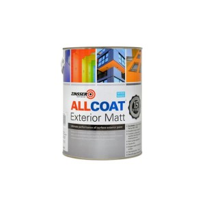 Vopsea Allcoat Exterior Matt White, Zinsser, 1 Litru