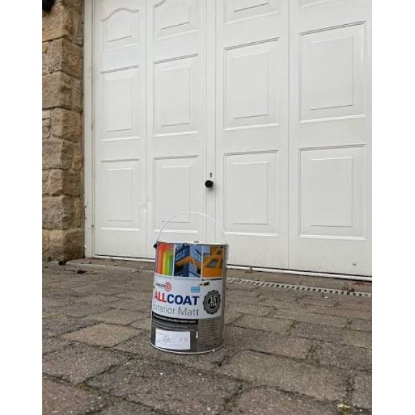Vopsea Allcoat Exterior Matt White, Zinsser, 1 Litru