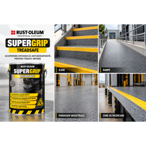 Vopsea Antiderapanta SupergripTreadsafe WB Yellow 5 Litri