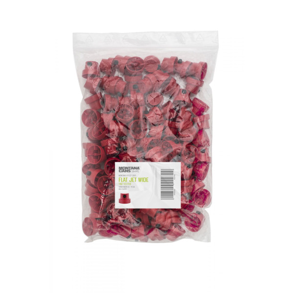 Nozzle Flatjet Wide Red-Black, Montana Cans