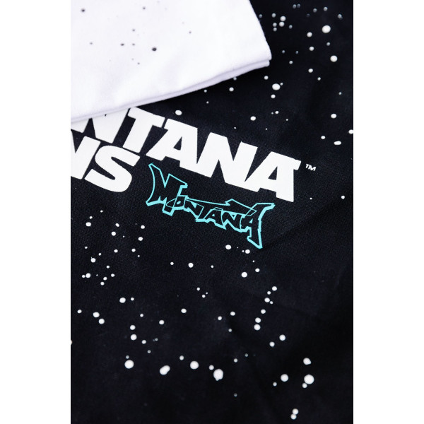 Sacosa, Bag Cotton Logo Stars, Black, Montana
