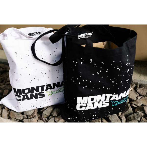 Sacosa, Bag Cotton Logo Stars, Black, Montana