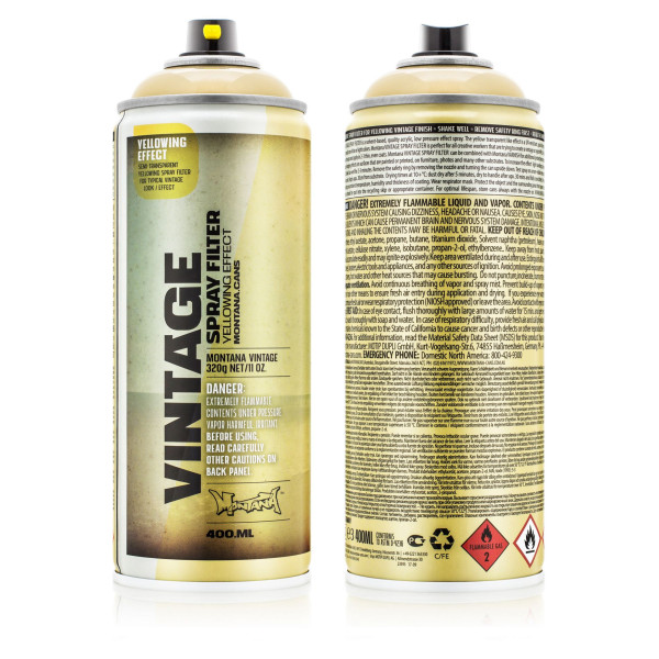 Vintage Paint, Effect EV1050 Vintage Yellow, Montana, 400 ml