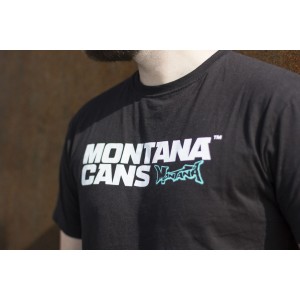 Tricou, T-Shirt Typo Logo, Black, Size XXL, Montana