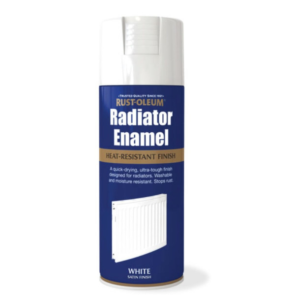 Vopsea Spray Radiatoare si Calorifere Alb Lucios Metalizat