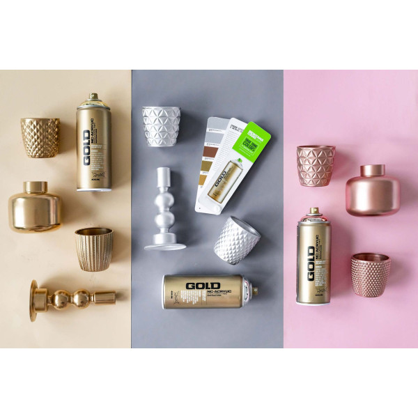 Gold Metallic, M1000 Silverchrome, Montana, 400 ml