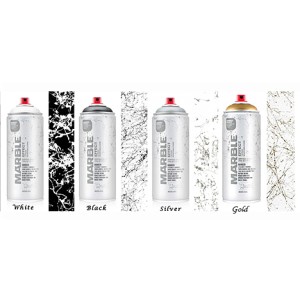 Vopsea Imitatie Marmura Argintie, EMSilver Marble Effect Silver, Montana, 400ml