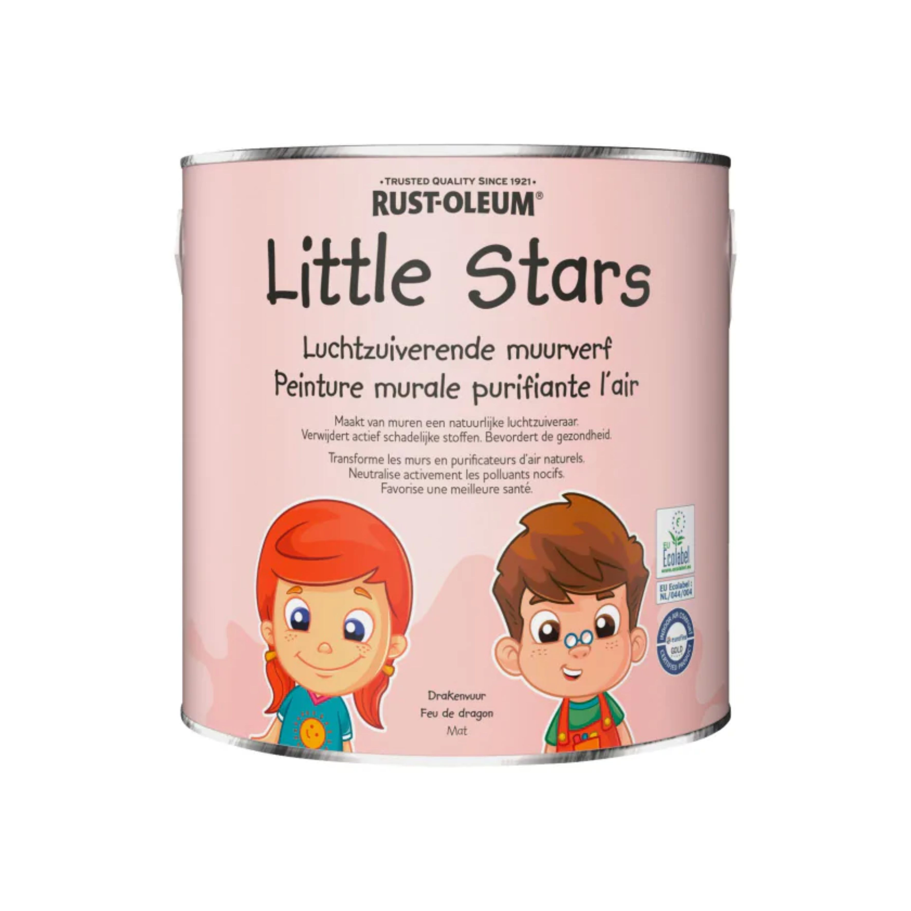 Vopsea lavabila, Rust-Oleum, Little Stars, Dragon Fire, Roz, 2,5 l
