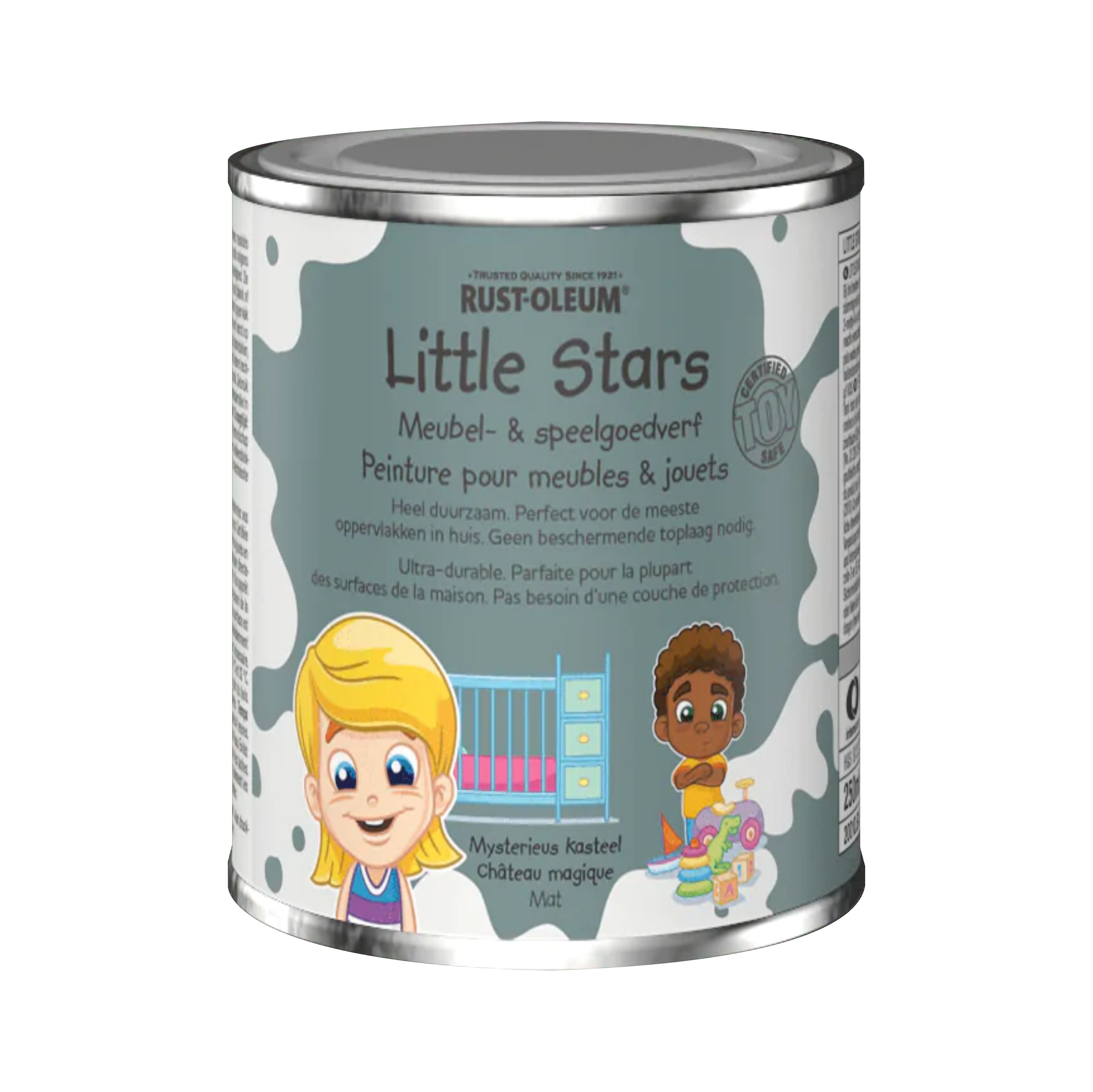 Vopsea mobilier si jucarii, Rust-Oleum, Little Stars, Mystical Castle, Gri, 750 ml