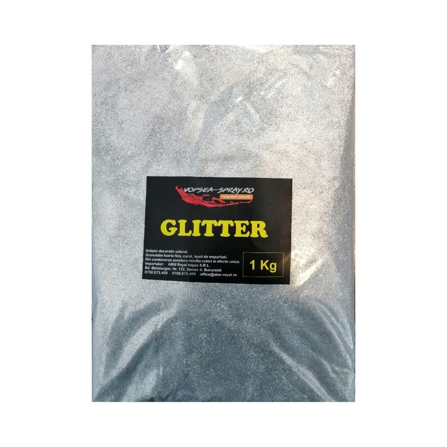 Sclipici Decorativ Argintiu 1 Kg 0,3mm