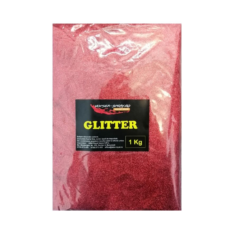 Sclipici Decorativ Rosu 1 Kg