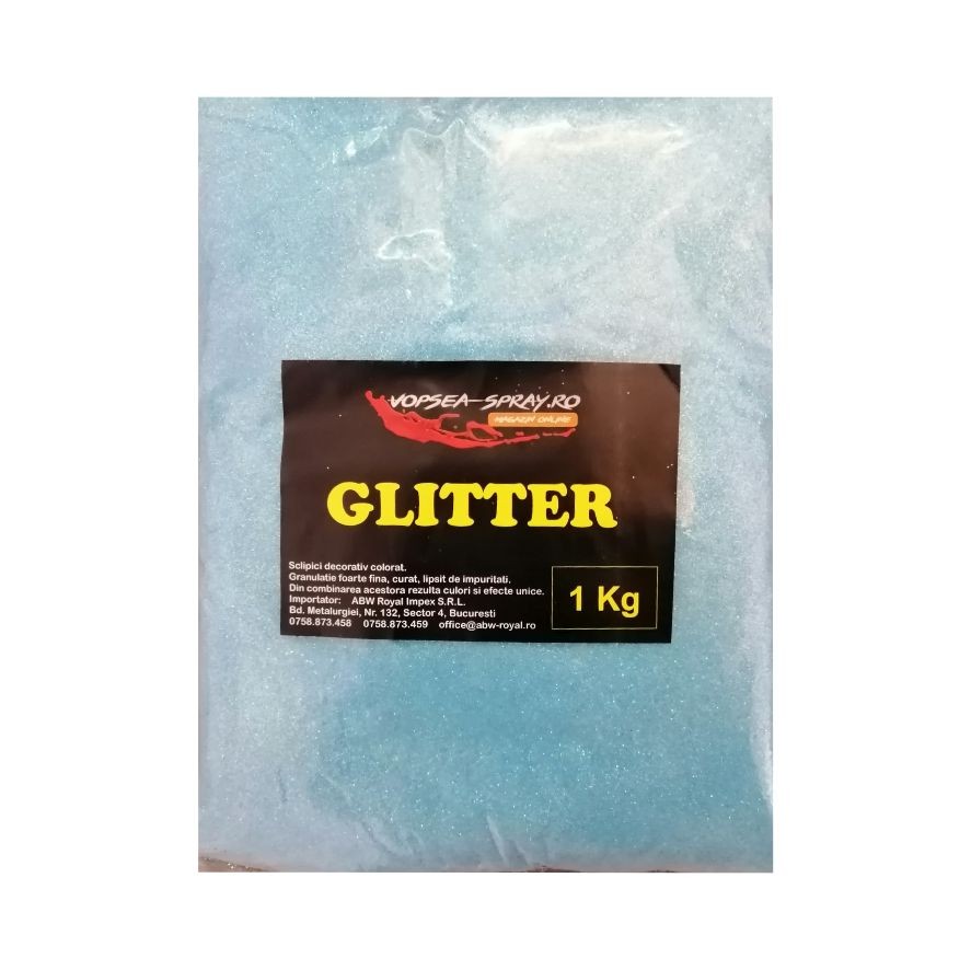 Sclipici Decorativ Bleu Reflexiv (Glitter decorativ) 1 Kg