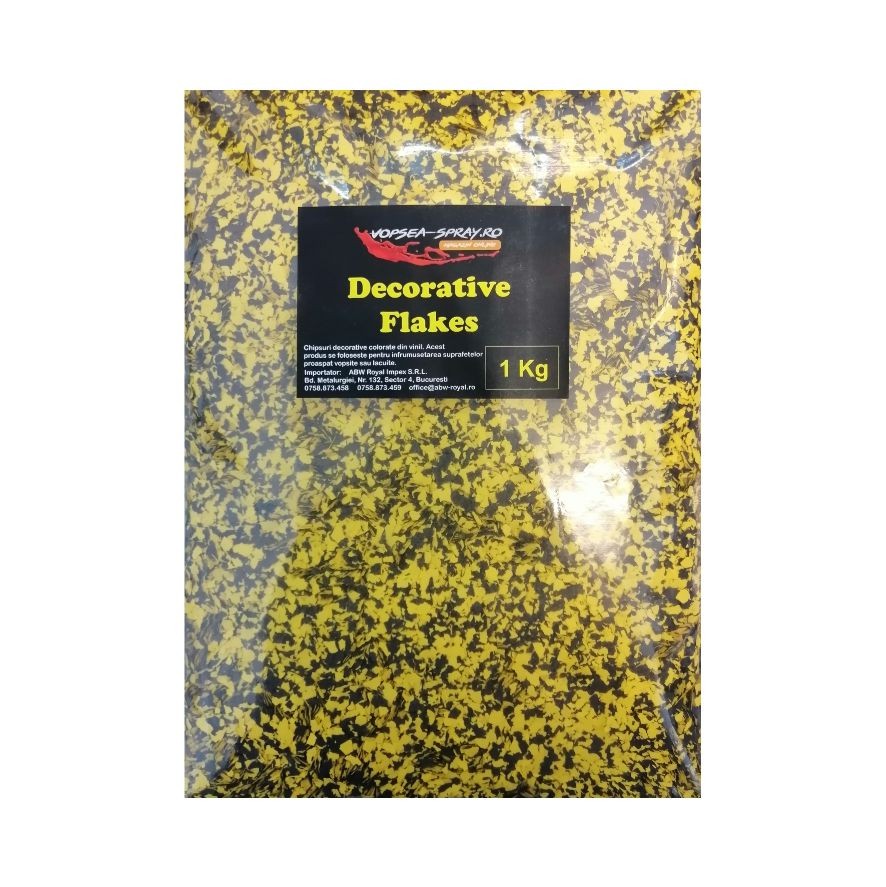 Chips-uri Decorative Galben Negru 1Kg