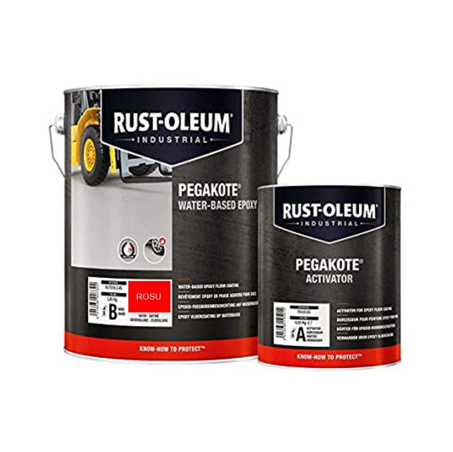 Vopsea Epoxidica Pegakote Trafic Greu Rosu-Trafic Auto 4 Litri