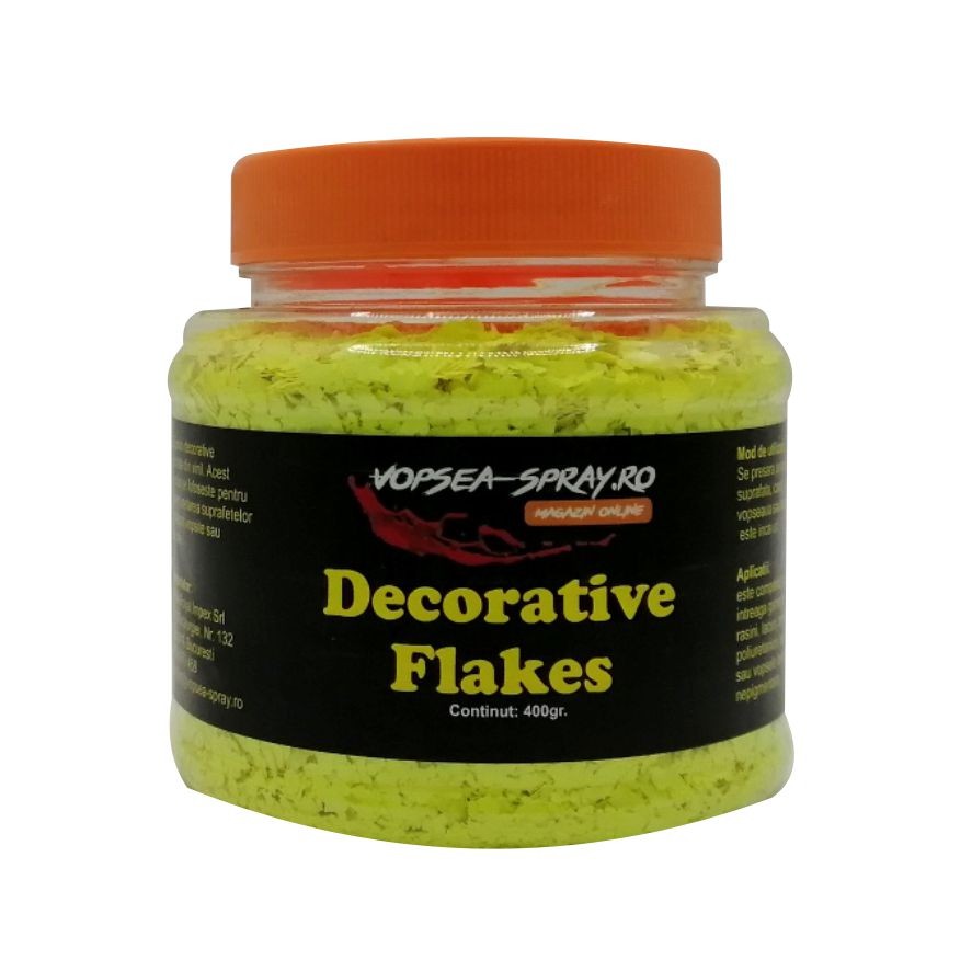 Chips-uri Decorative Galben Fluorescent 400gr.