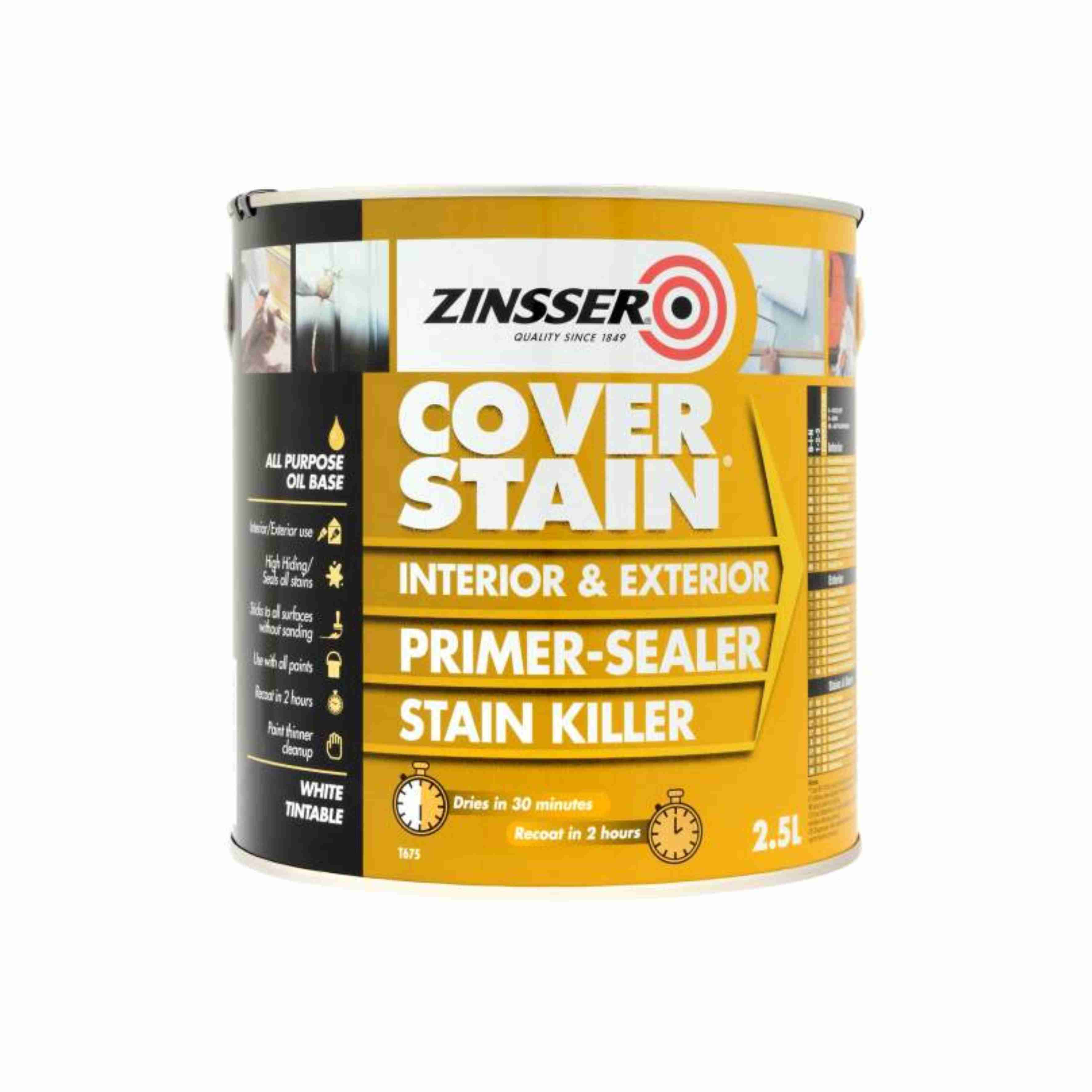 Amorsa Antipete, Zinsser Cover Stain, 2.5 Litri