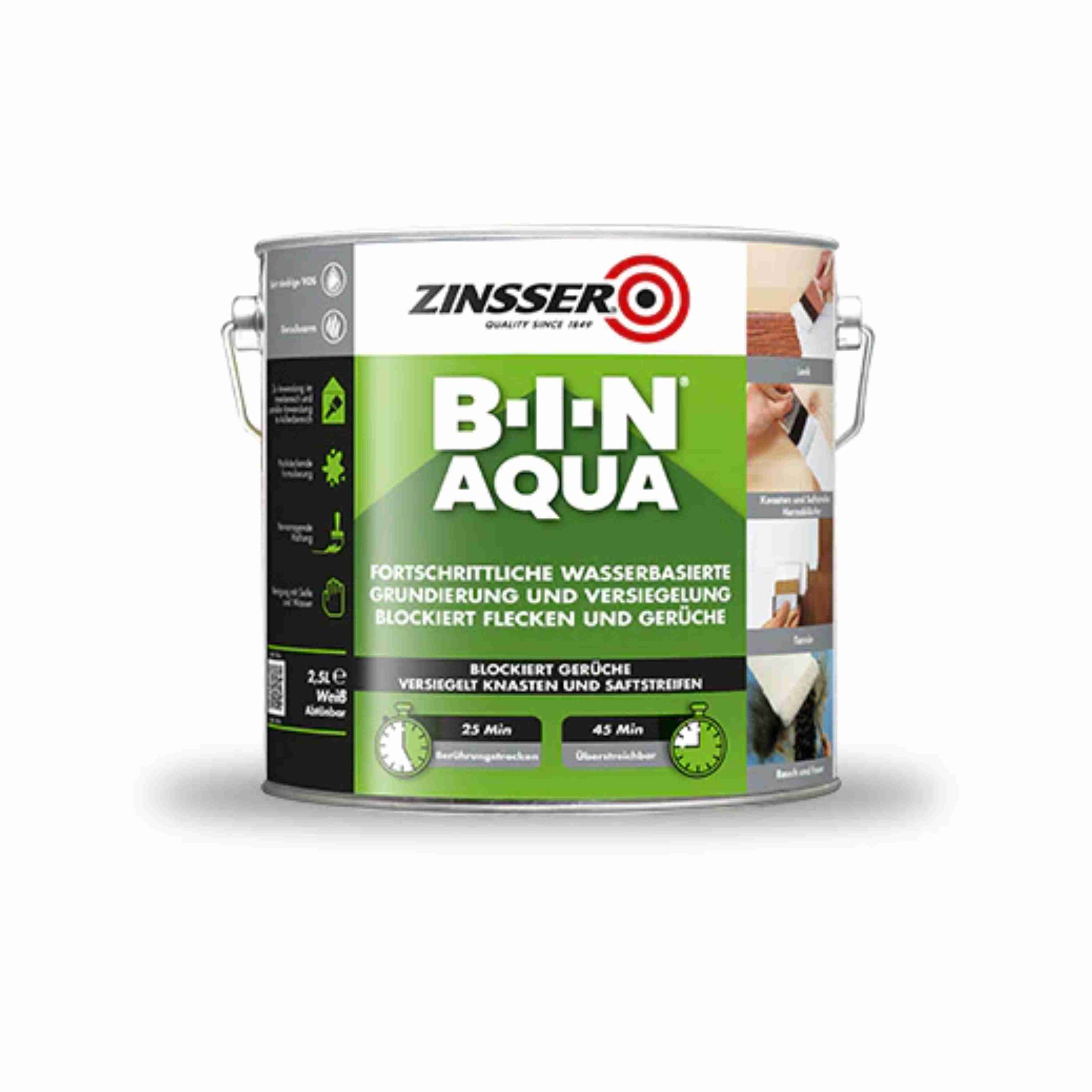 Amorsa, Zinsser Bin Aqua, 2.5 Litri