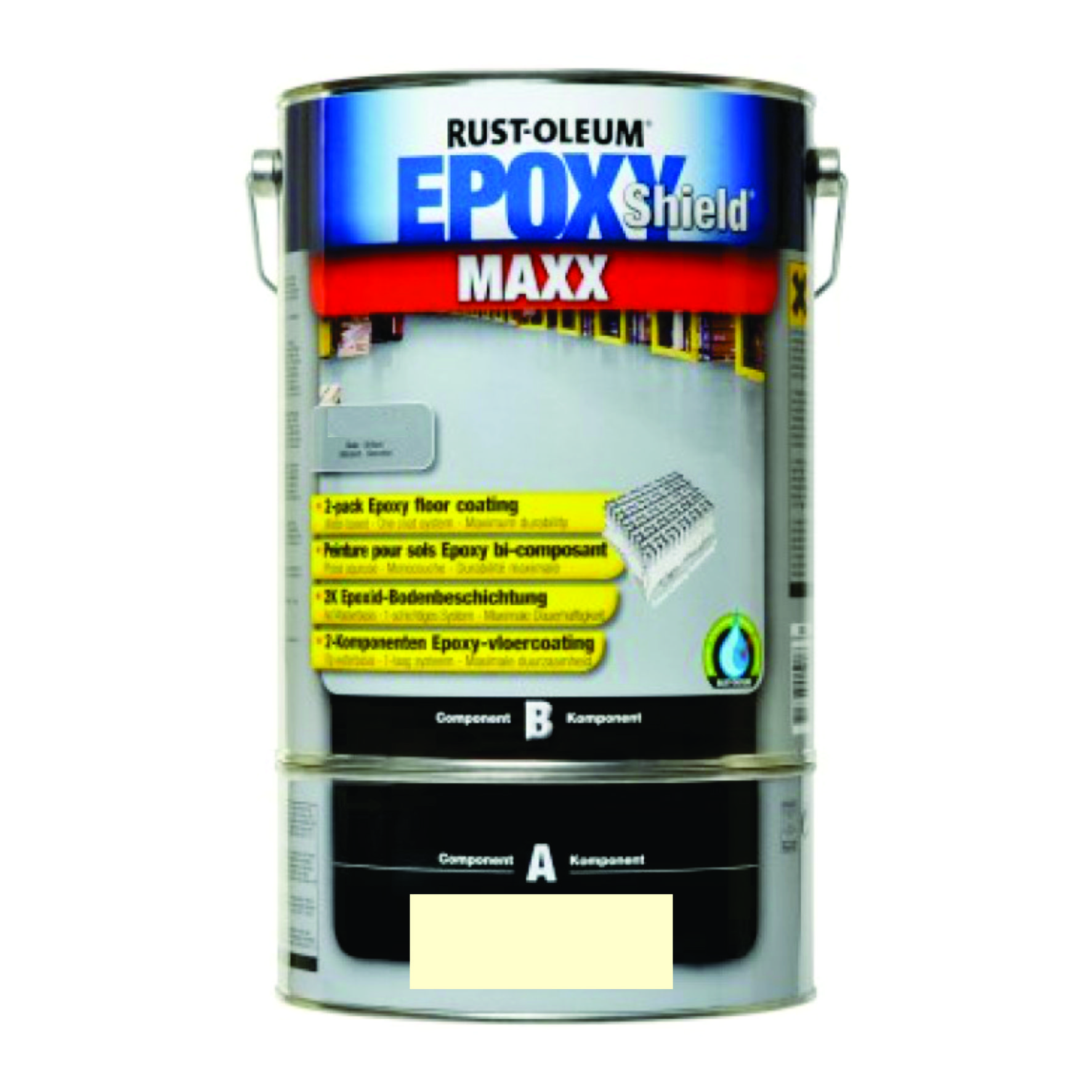 Vopsea Epoxidica Beton MAXX Crem RAL 1015-Trafic Auto 5 Litri