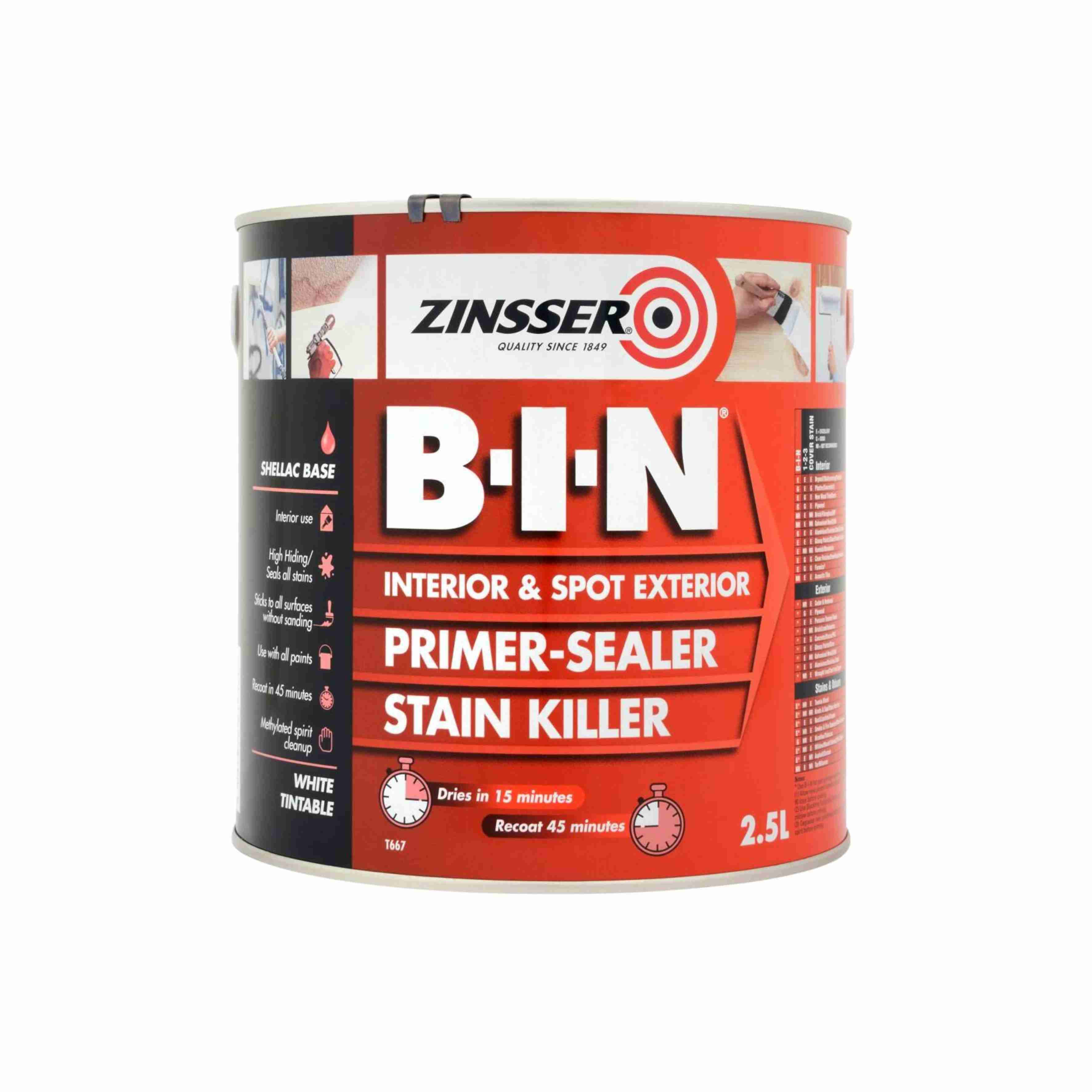 Amorsa, Zinsser Bin, 2.5 Litri