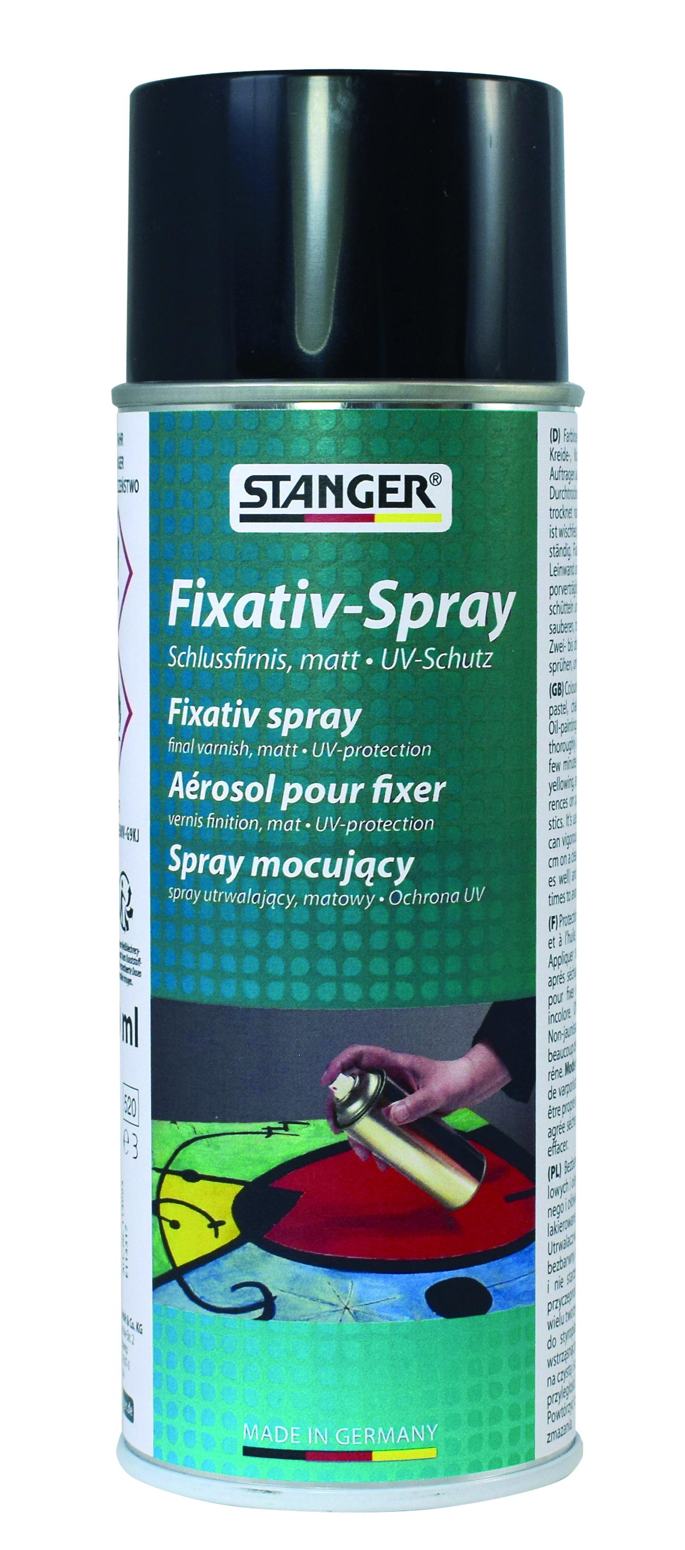 Spray Fixativ Mat UV Protect, Lac fixare Stanger, 400ml