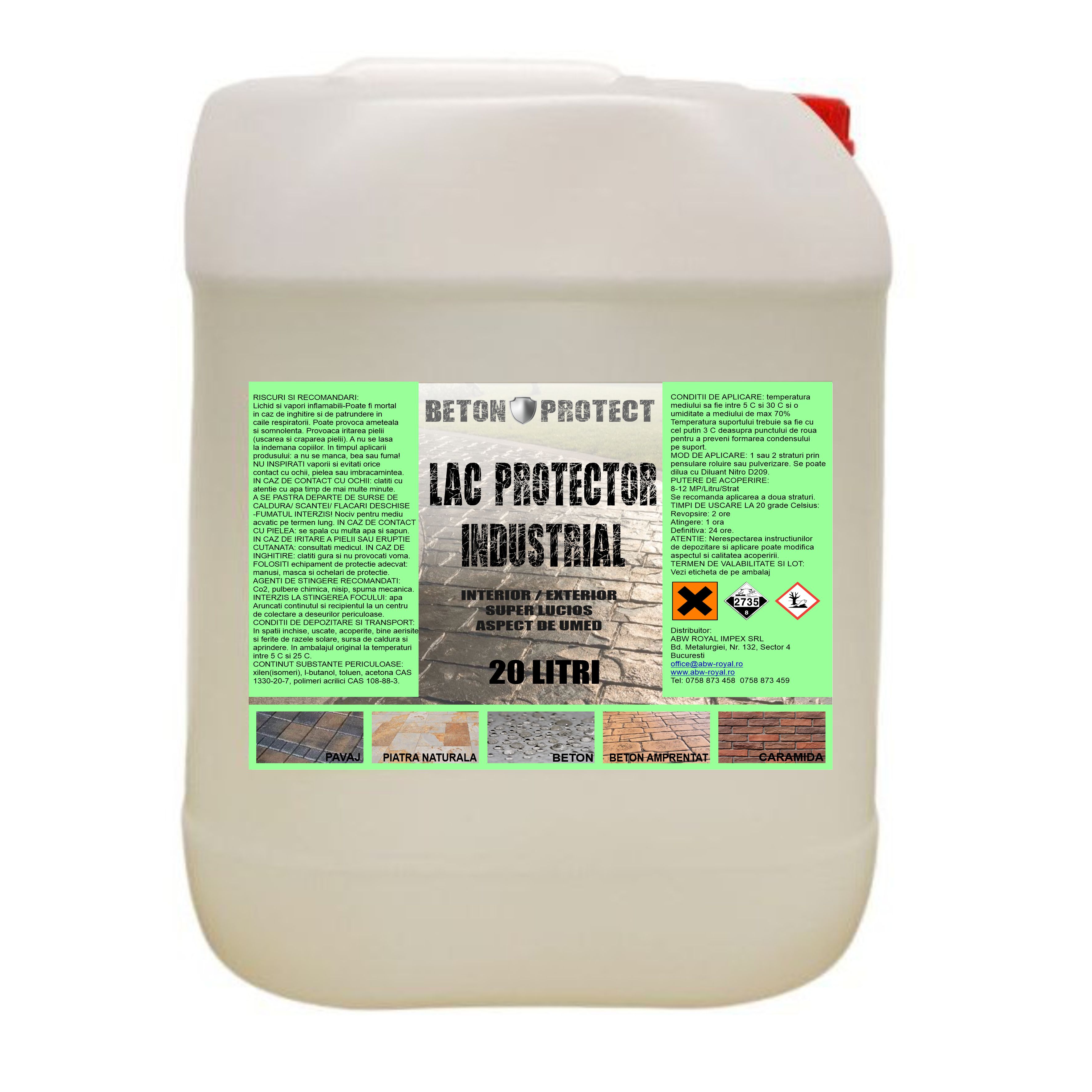 Lac Transparent Pentru Beton, Beton Protect, 20 Litri