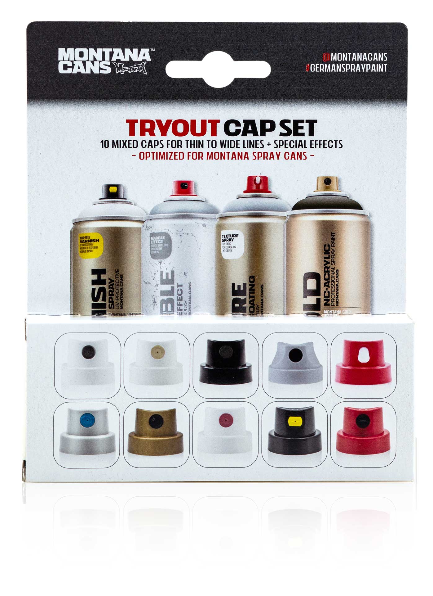 Set Nozzle Set Tryout 10 Bucati, Montana Cans