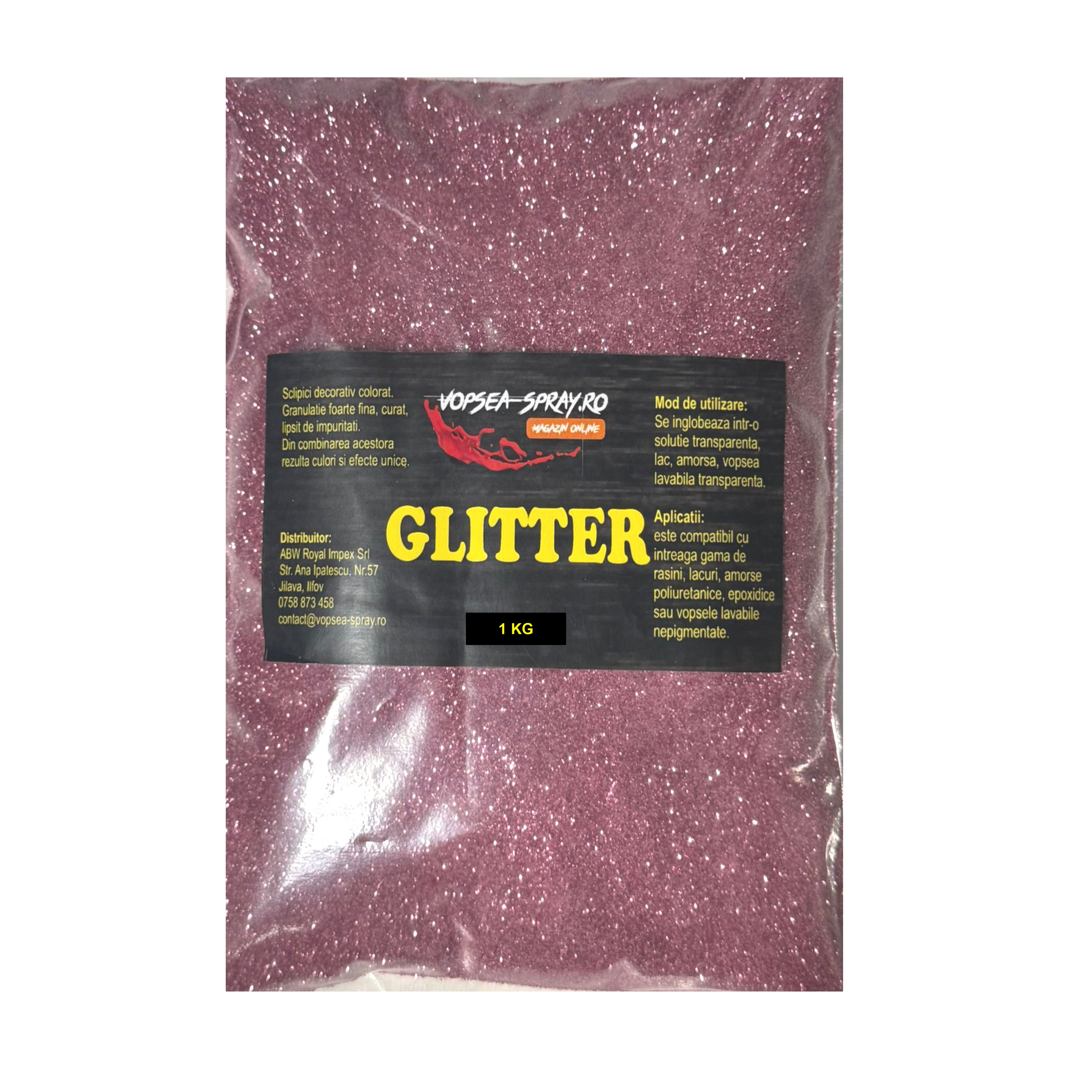 Sclipici Decorativ Roz (Glitter decorativ) 1 Kg