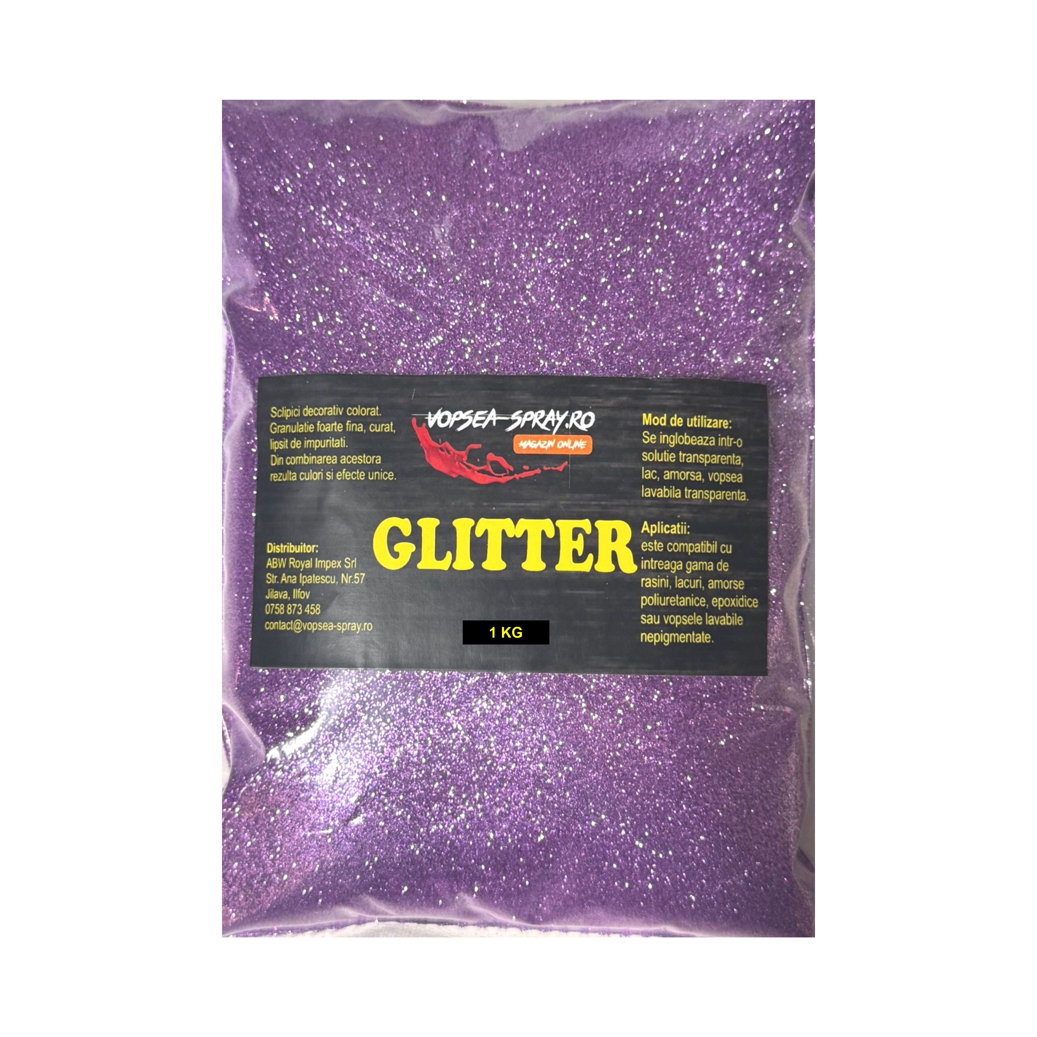 Sclipici Decorativ Mov 1 Kg