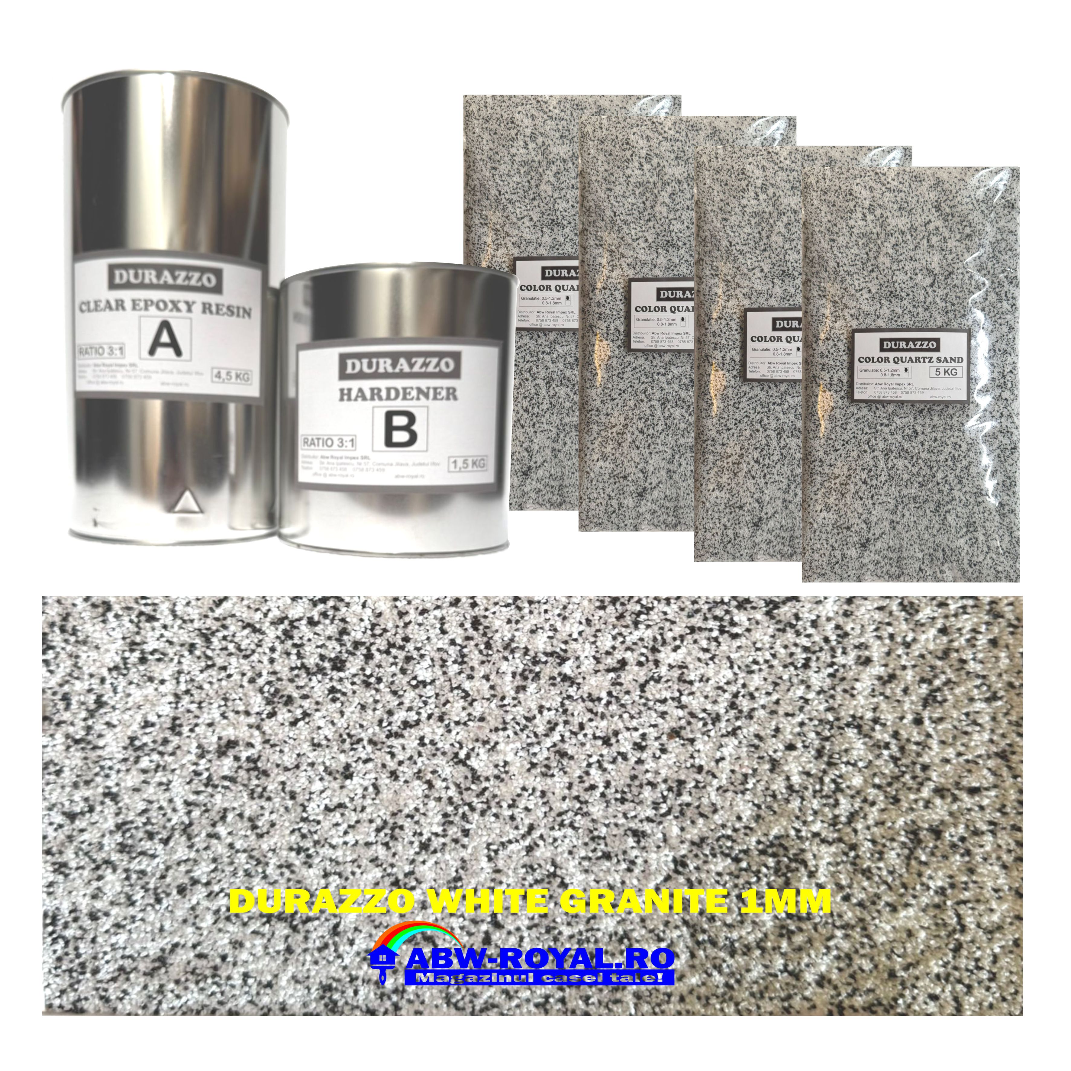 Kit Durazzo Interior White Granite 1mm