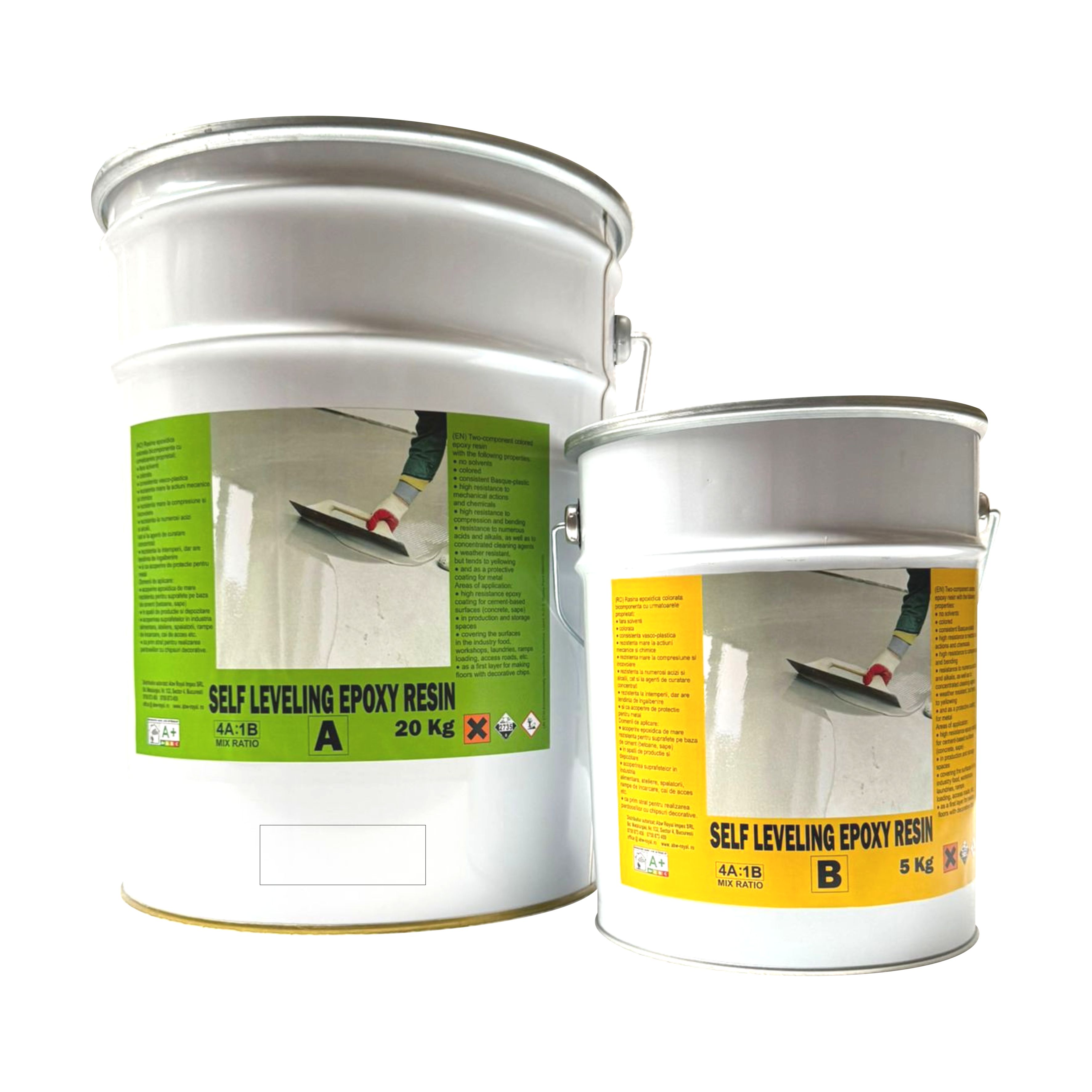 Rasina Autonivelanta Alb RAL 9016 25 Kg