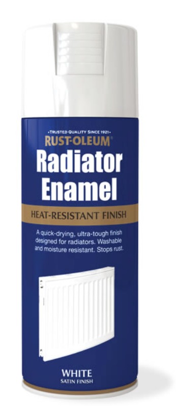 Vopsea Spray Radiatoare si Calorifere Alb Lucios Metalizat
