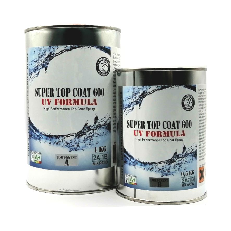 Rasina Epoxidica Pentru Sigilare, Transparenta, Super Top Coat 600, 1.5Kg