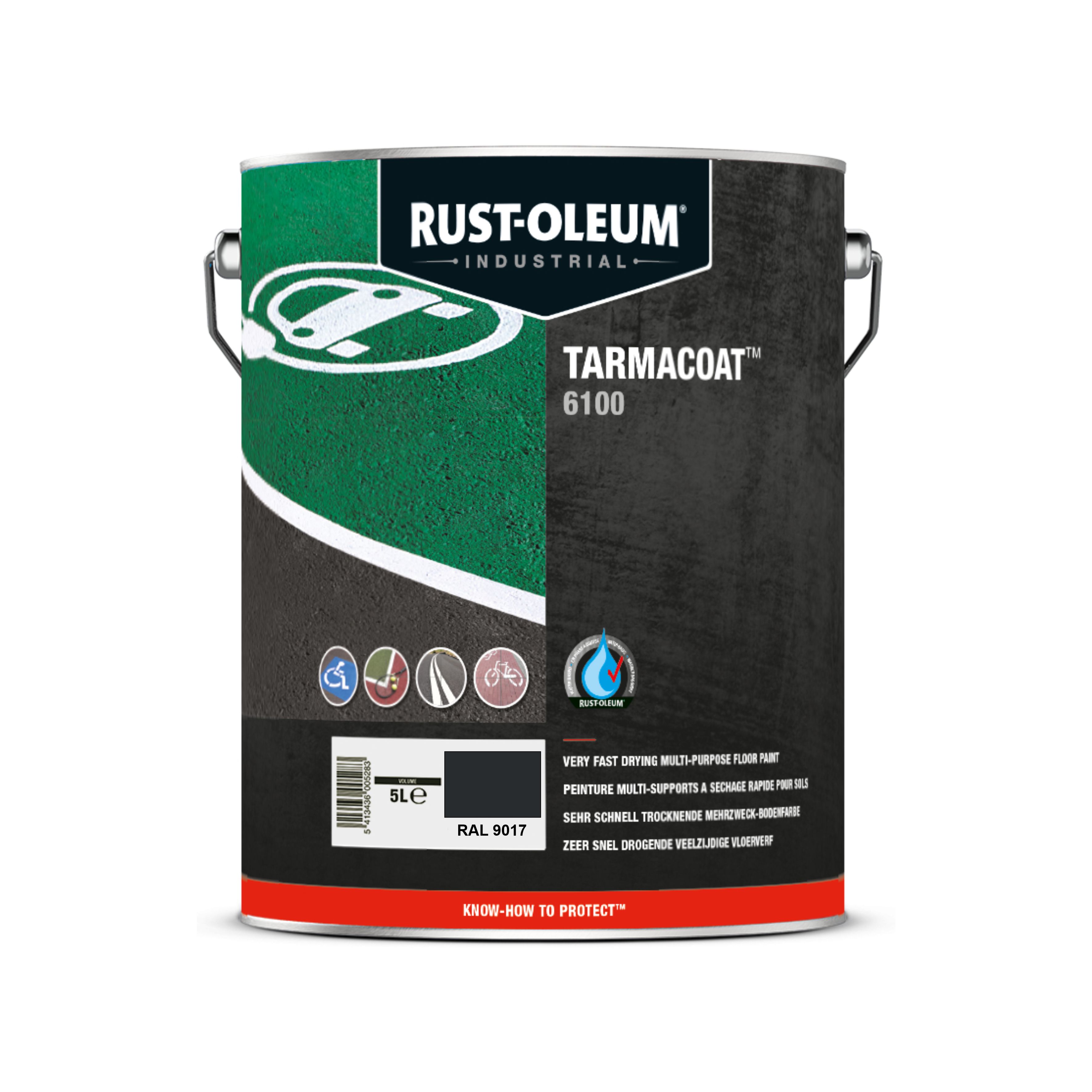 Vopsea Beton Neagra RAL 9017, Tarmacoat Rust-Oleum, 5 Litri